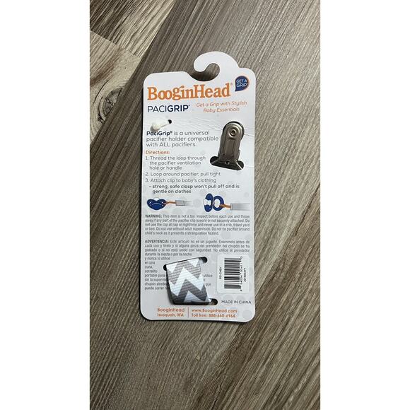 BooginHead PaciGrip Pacifier Clip Chevron Style PG-CHEV Sealed - Picture 2 of 6